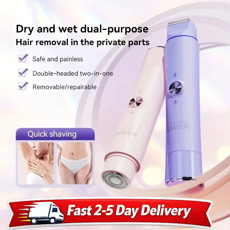 LuxeLoop 2-in-1 Electric Body Trimmer