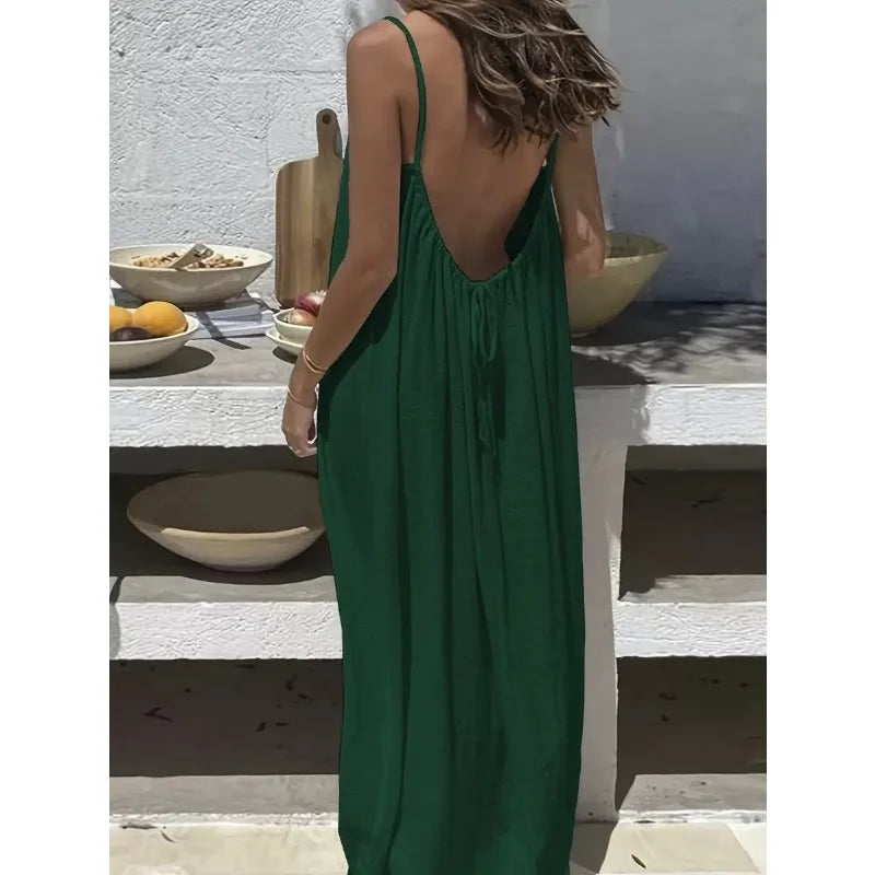 Effortless Summer Spaghetti Dress