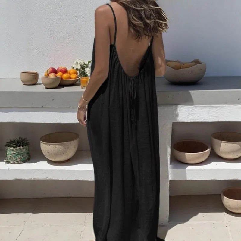Effortless Summer Spaghetti Dress