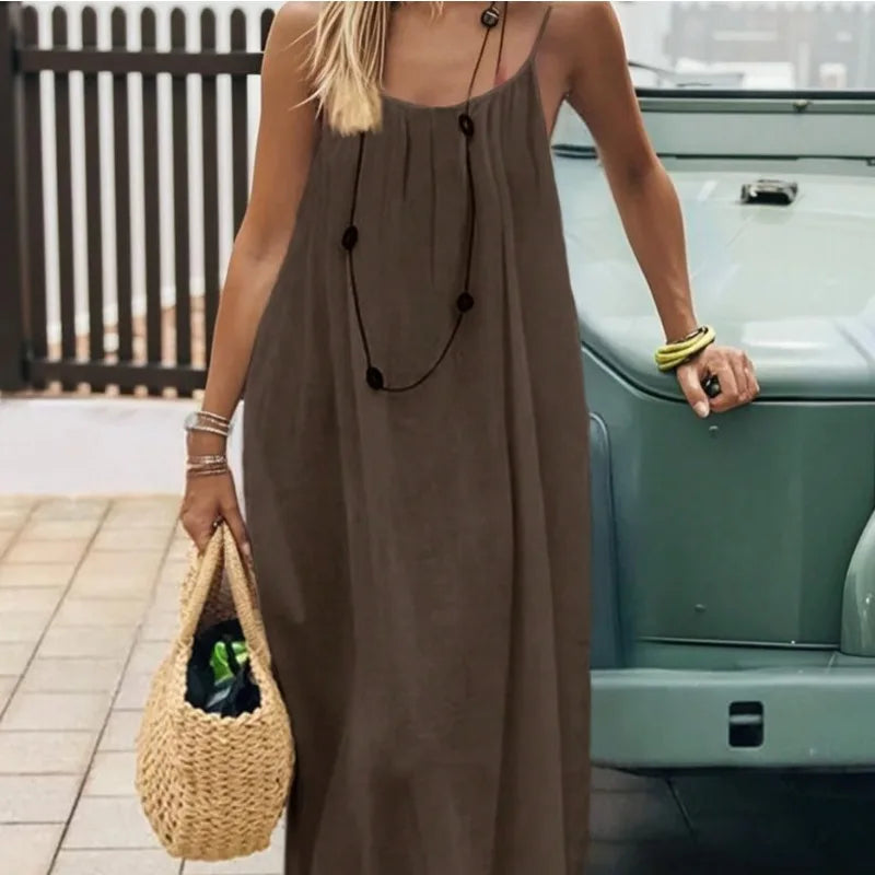 Effortless Summer Spaghetti Dress