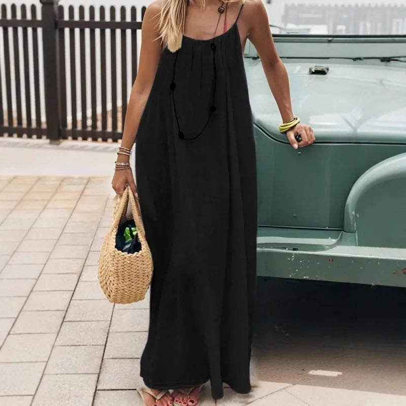 Effortless Summer Spaghetti Dress