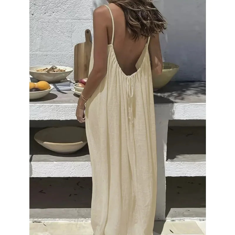 Effortless Summer Spaghetti Dress