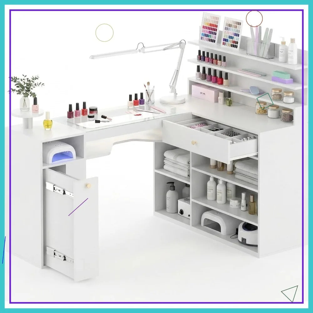 Chic Nail Tech Workstation