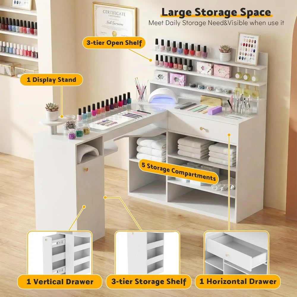 Chic Nail Tech Workstation