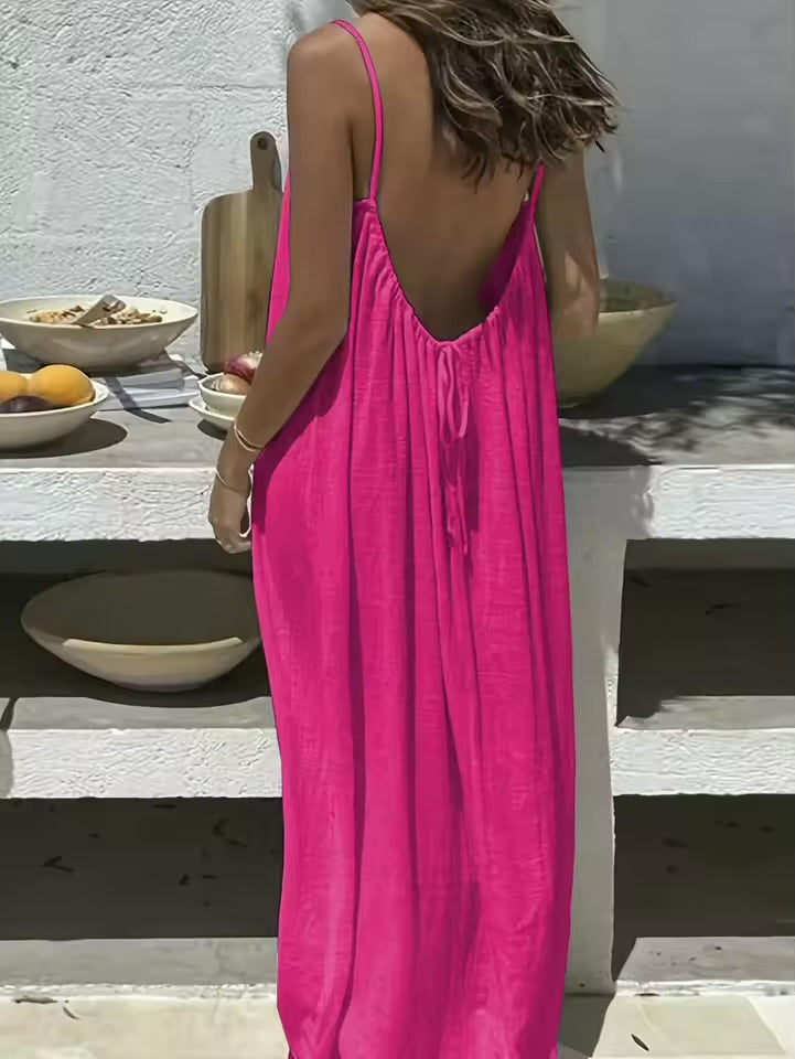 Effortless Summer Spaghetti Dress