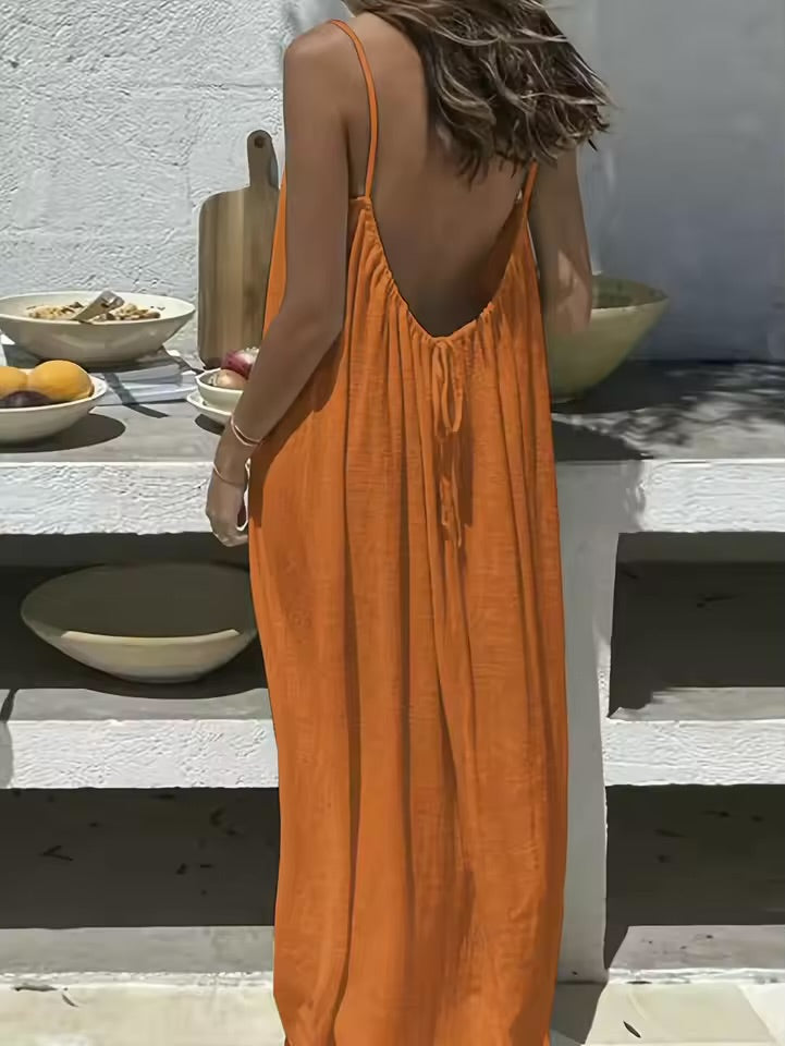 Effortless Summer Spaghetti Dress