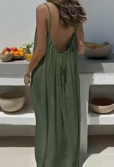 Effortless Summer Spaghetti Dress