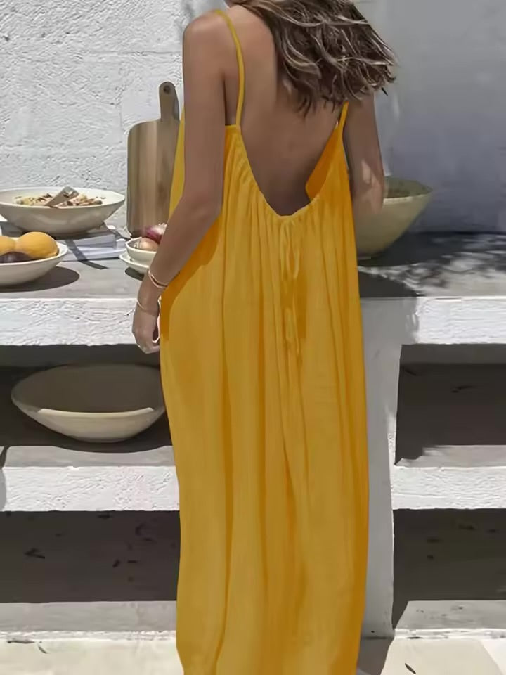 Effortless Summer Spaghetti Dress