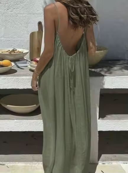 Effortless Summer Spaghetti Dress